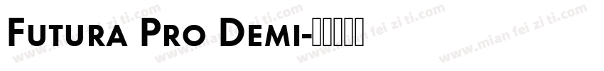Futura Pro Demi字体转换
